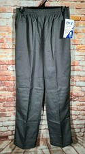 BNWT Boys Sz 14Y LW Reid Brand Dark Grey Double Knee Elastic Waist School Pants