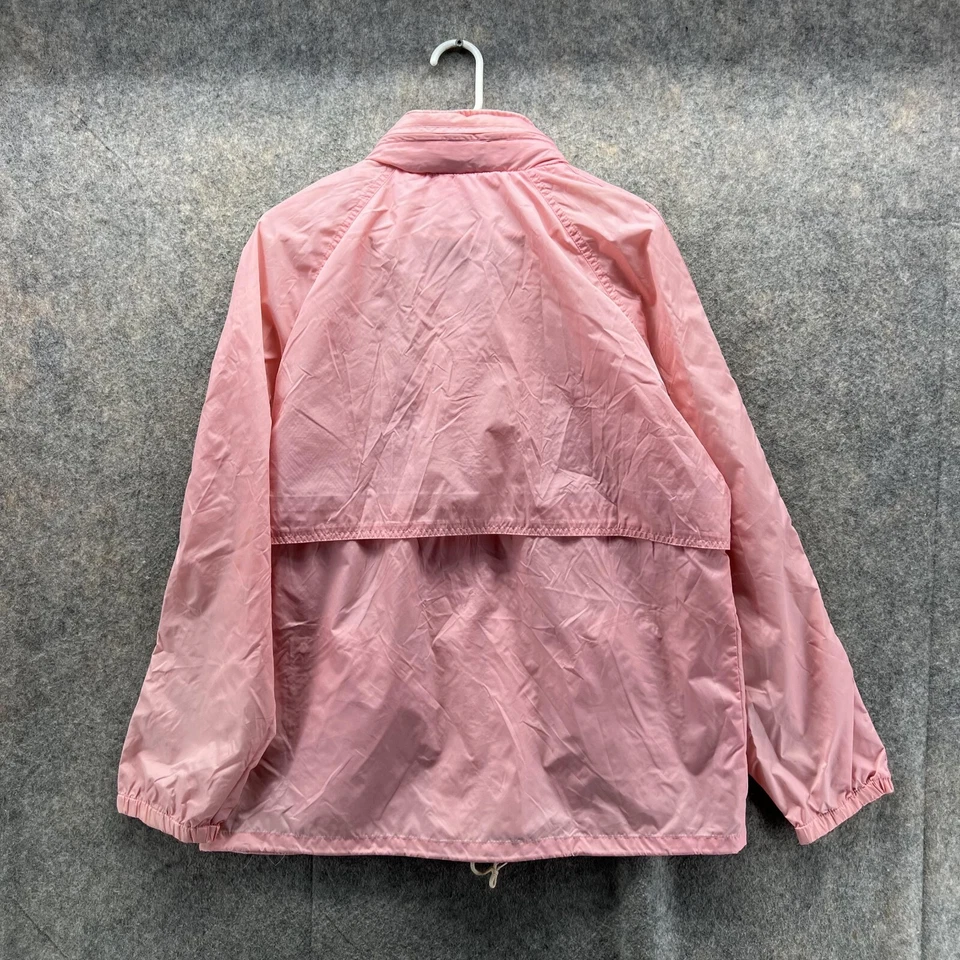 Chaqueta Woolrich Hombre Grande Teton Rosa Cremallera Completa Rendimiento Anorak Cortavientos De Colección Foto 3 de 4