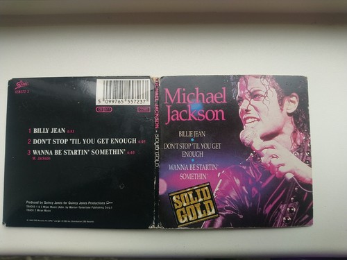 3inch CD Michael JACKSON Billie Jean + 2 Solid Gold - Picture 1 of 6