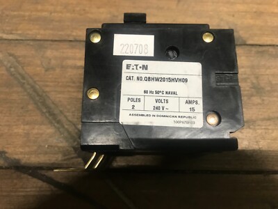 Eaton Hammer QBHW2015HVH09 Circuit Breaker 2P, 15A, 240V