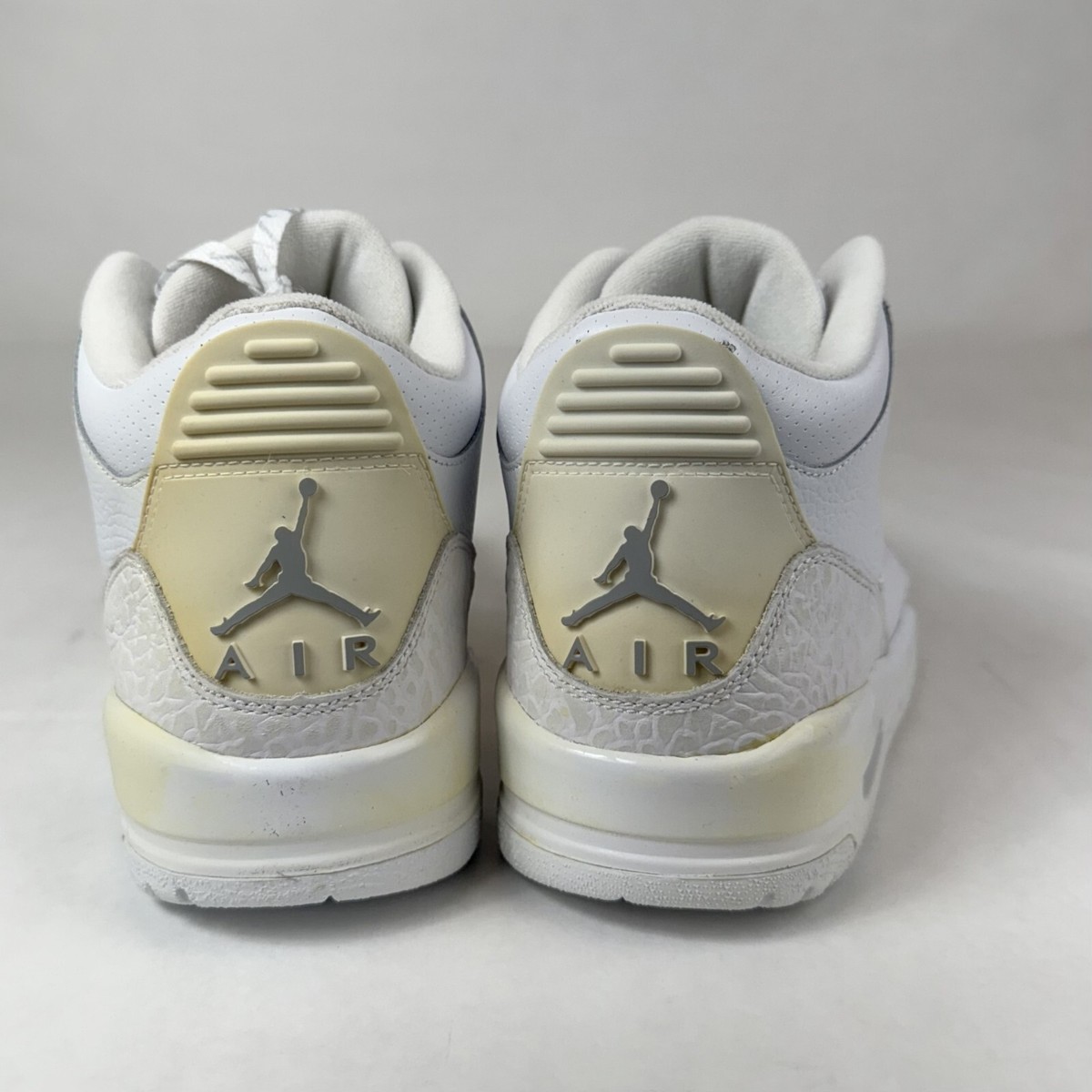 シルバーまとめ売り New Men's US 10.5 Air Jordan 3 Retro 2007 White Silver Pure
