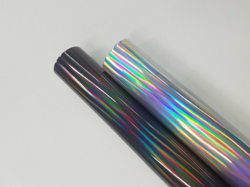 Gloss Silver Black Gold Holographic Vinyl Car Wrap Film Sticker Decal Sheet Film - Picture 3 of 10