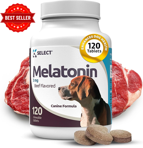 Dogs 3mg 120 Chews Calming Treats Anxiety Relief Sleep Aid Beef Flavour - Picture 8 of 12