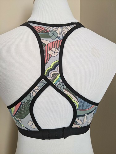 34B Victoria's Secret Sport VS PINK Incredible Bra Blue Floral Padded Anonymous - Picture 5 of 9