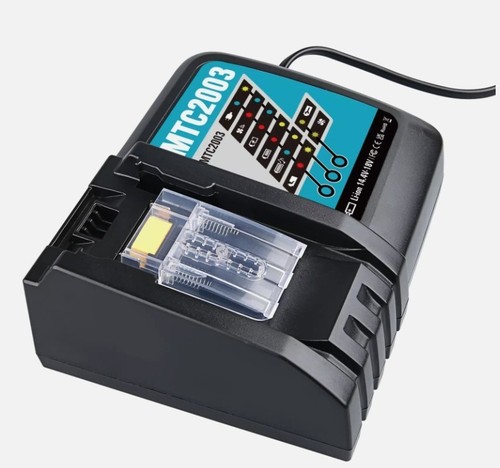 Cargador Original Para Makita BL1860 BL1830 DC18RC 14.4V 18V Li-Ion Batería Rápida - Imagen 2 de 10