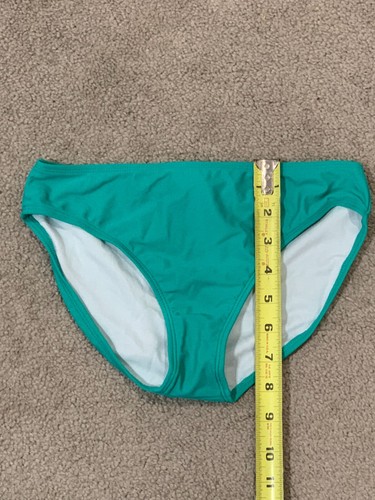 Bikini Tankini Swimsuit Bottoms Girls size 12 Turquoise Hipster Mix and Match - Picture 12 of 13