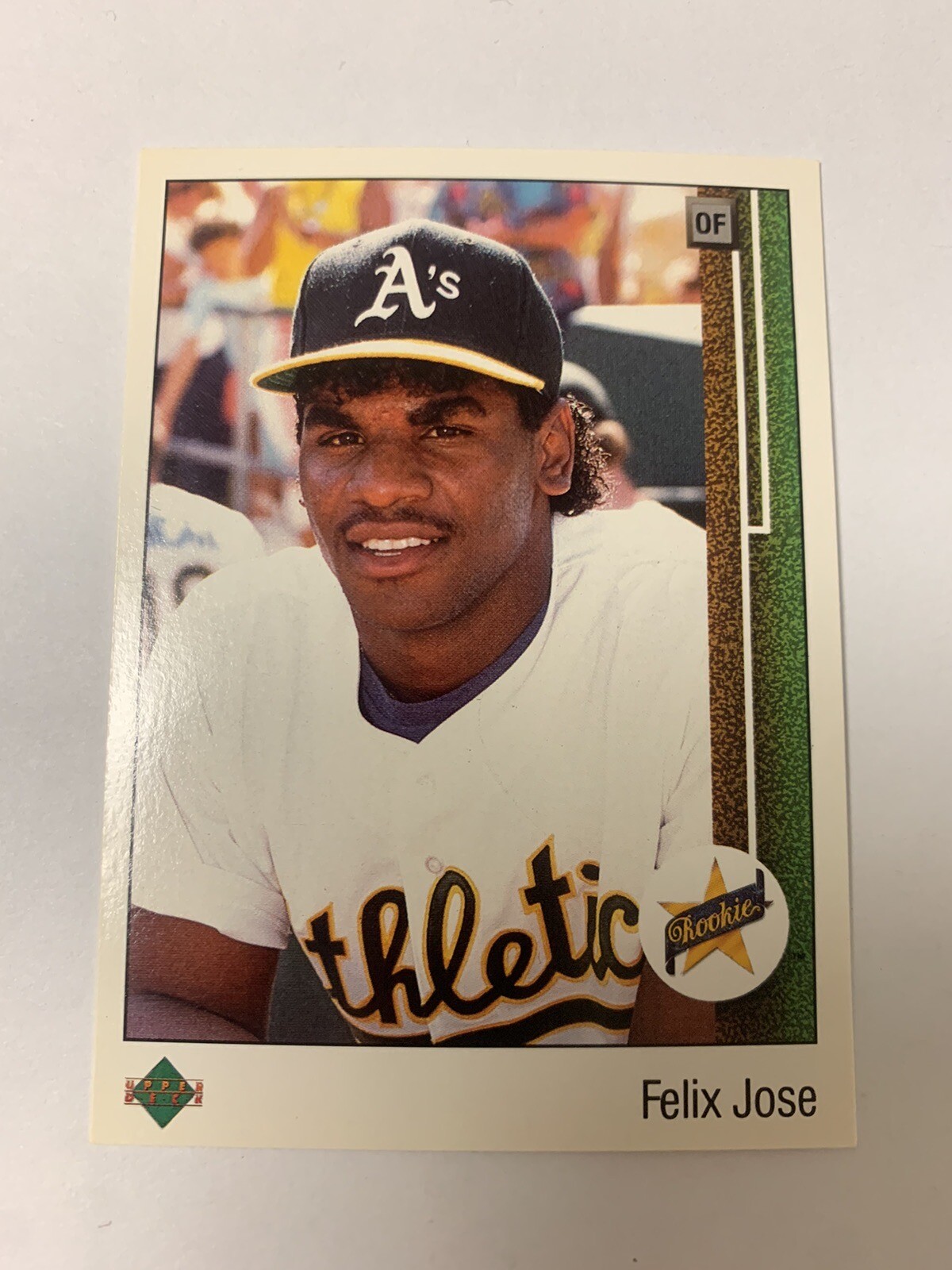 1989 Upper Deck Rookie RC Felix Jose Oakland As