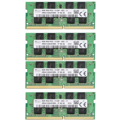 Hynix 32GB (4X 8GB) DDR4 2133MHz PC4-17000 Sodimm Memory Ram HMA41GS6AFR8N-TF - Picture 1 of 6