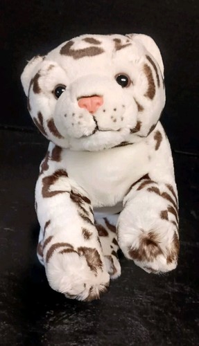 Retired Animal Alley Snow Leopard Plush Spotted Cat 13" - Picture 2 of 8