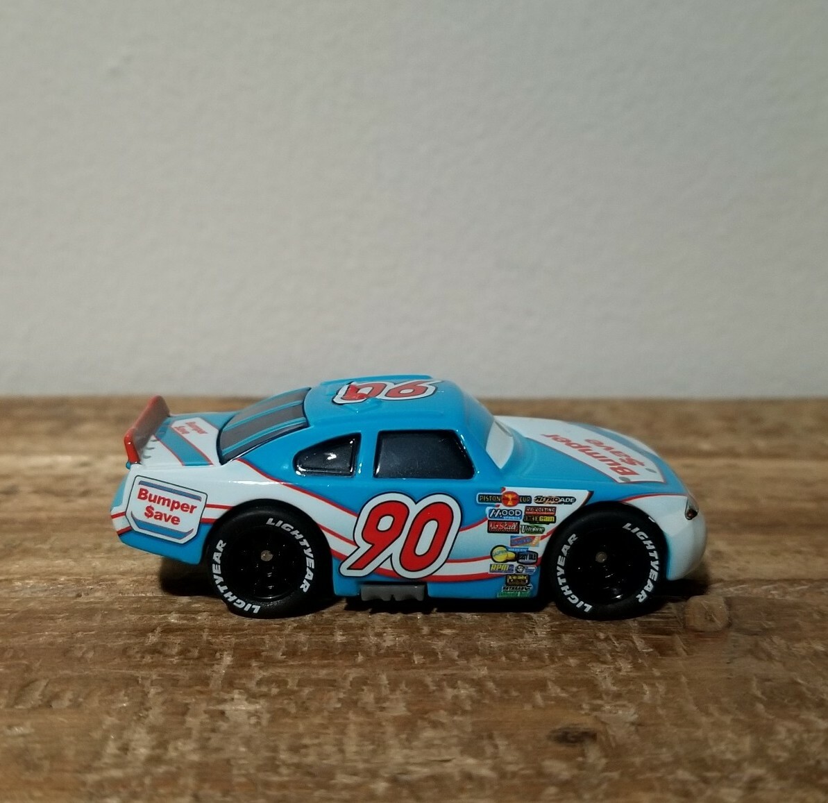 Disney Pixar Cars Kmart Ex. Bumper Save #90 Rubber Tires Loose Displayed Only - Picture 2 of 6