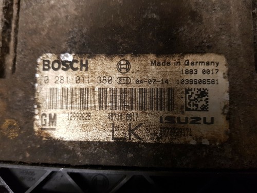 Unidad de control ECU motor Vauxhall Astra H Mk5 Z17DTH CDTI - Imagen 3 de 6