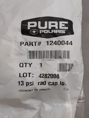 #ad NEW GENUINE POLARIS 1240044 CAP PRESSURE Magnum Sportsman Xpedition Worker $51.98