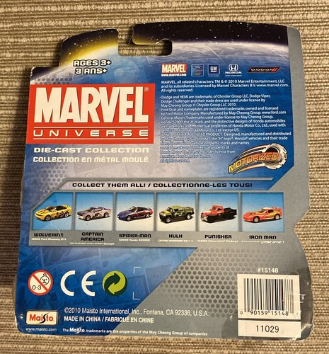Maisto Marvel Die-Cast Collection Power Racers Wolverine 2010 FORD MUSTANG GT - Picture 2 of 4