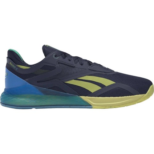 Scarpe da allenamento Reebok Nano X da uomo scarpe da ginnastica stringate top basse - blu navy - Foto 1 di 22