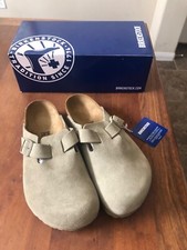 Birkenstock Boston Clog Shoe Suede Unisex Medium NEW 