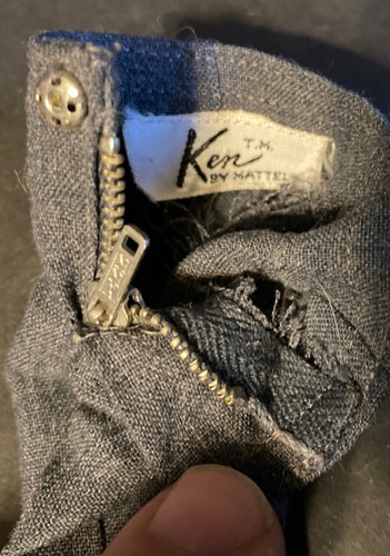 Vintage Mattel 1960 Ken Barbie Doll Blonde Hair Blue Eyes Hawthorne California - Picture 8 of 18