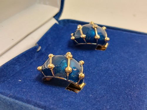 Camrose & Kross Replica Jacqueline Kennedy Enamel Banana Earclips - Picture 5 of 11
