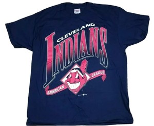 Vtg-Cleveland-Indians-MLB-Hanes-1995-Single-Stitch-Chief-Wahoo-T-Shirt-XL-USA