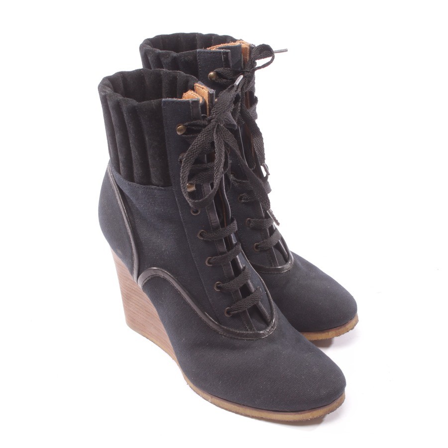 Chloe Botines de Cuña Zapatos Talla D 39 Azul Negro Botas Mujer Chloe Botines de Cuña Cuña de Zapatos Talla D 39 Azul Negro Botas Mujer e6dcfc