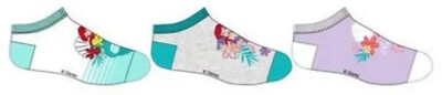 3 Paar Socken Ariel die Meerjungfrau Gr. 23-26 Sneakers Neuware Kindersocken
