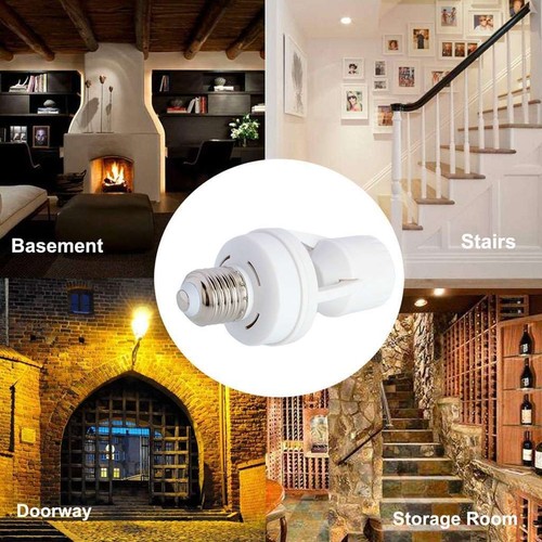 3x Infrared PIR Motion Sensor Bulb Holder E27 LED Light Lamp Socket Base Adapter - Picture 10 of 11