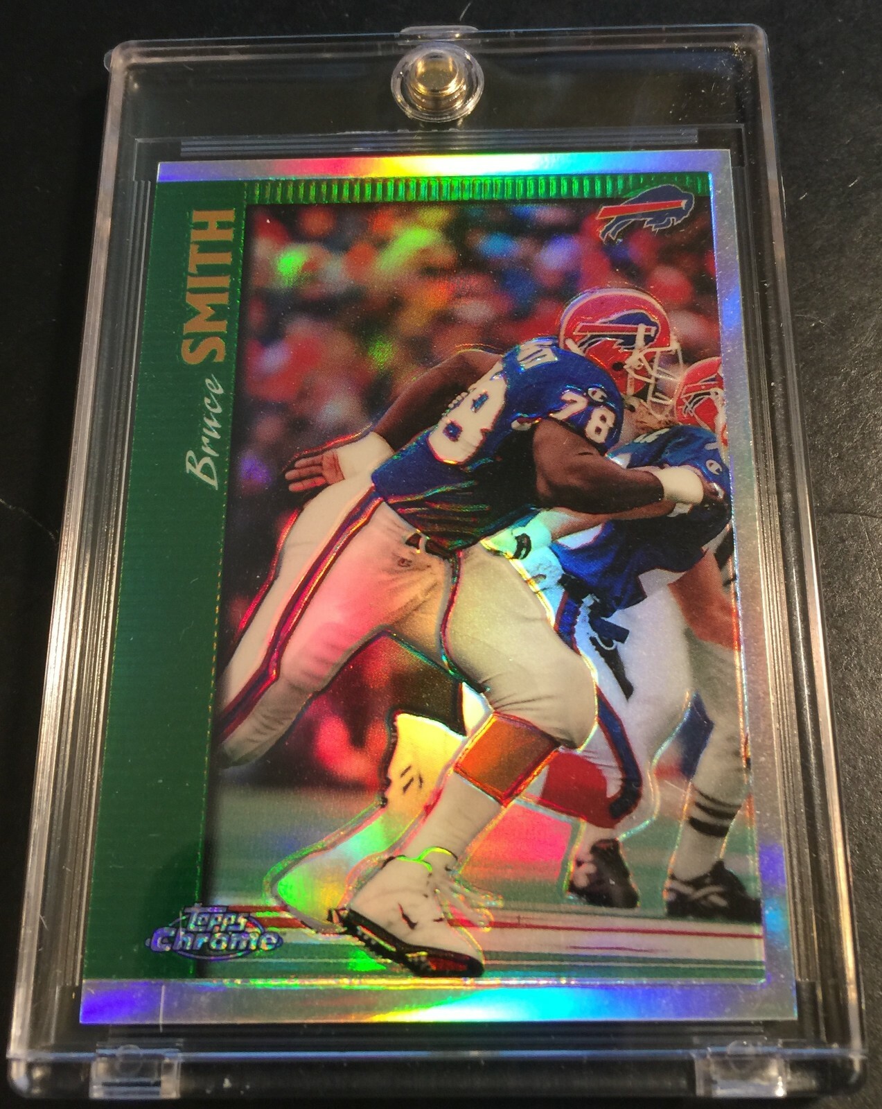 BRUCE SMITH 1997 TOPPS CHROME REFRACTOR #18 BILLS HOF (404)