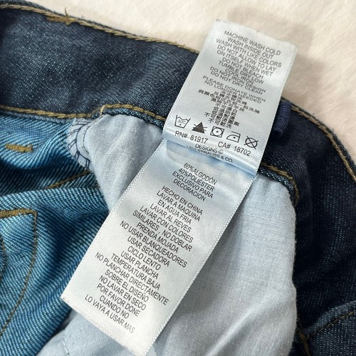Levi's Jeans Boy's 8 Husky 511 Adjustable Waist Denim Black Tag Dark - Picture 5 of 12