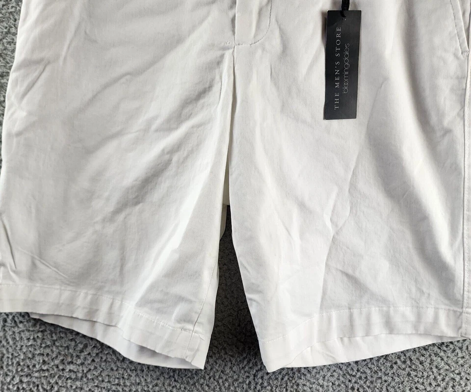 The Men's Store at Bloomingdale's Twill Regular Fit Shorts Men's 30 White Pocket - Image 2 of 4