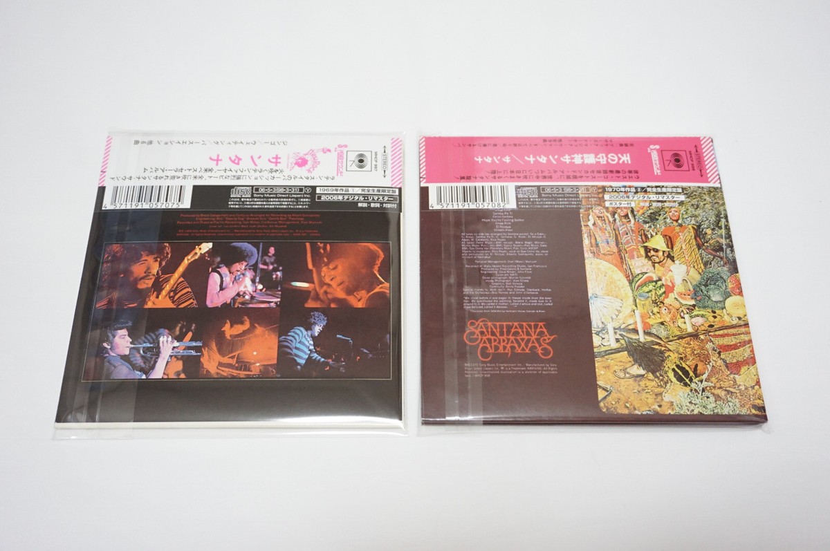 Santana - Mini LP CD 9 Titles Set + Promo Box Replica Paper