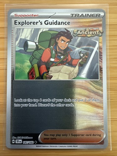 Pokémon TCG Explorer’s Guidance SV05: Temporal Forces 147/162 Reverse Holo - Picture 1 of 2