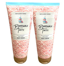 2 BATH & BODY WORKS ULTRA SHEA BODY CREAM BOARDWALK TAFFY 8 OZ NEW