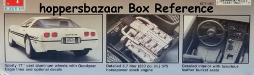 AMT/ERTL 89-90 Corvette ZR1 Decals, Instructions (89 Release) 1/25 Scale - Picture 5 of 5