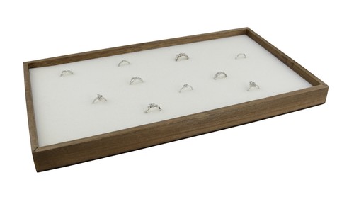 Stackable Vintage Wooden Display Tray With Choice of Jewellery Display Insert - Picture 16 of 34