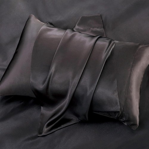 Sateen Sheets (6 pcs) -Silky Sateen Sheets,1Sateen Sheet+1Sheet + 4 Pillowcases - Picture 5 of 7