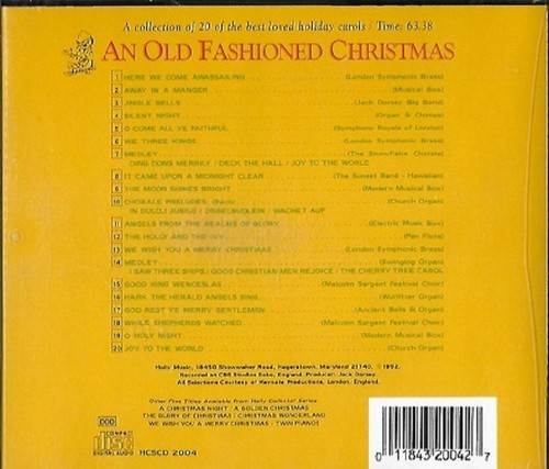 An Old Fashioned Christmas, 1992, ( CD - 1992 ) 262, EX, - Picture 2 of 3