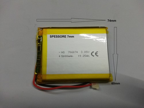 batterie a litio di polimeri 3.7 v varie mAh ricaricabili DEVICE GPS basso dreno - Foto 8 di 51