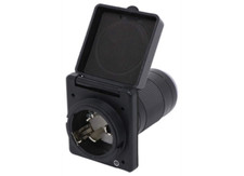 RV Trailer Motor Home 50 AMP Power Adapter Replacement Female Plug BLACK