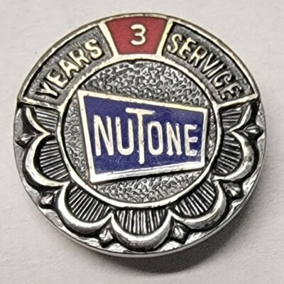 VINTAGE NuTone 3 YEAR OF SERVICE CINCINNATI OHIO (STERLING)