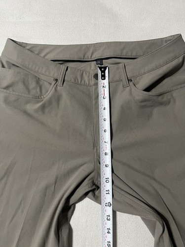 Pantalone Lululemon Uomo 32x33 ABC Classico Warpstream Beige Golf Performance - Foto 4 di 13