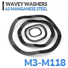 Wave Washers Spring Washer Black M3 M4 M5 M6 M8 M10 M12 M14 M16 M19 M21-M118