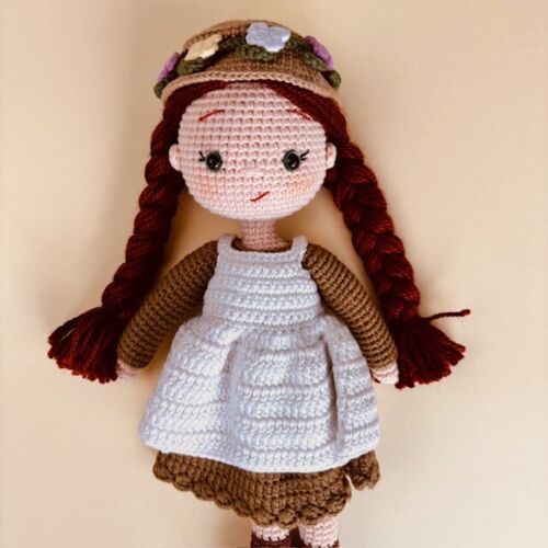 Anne Shirley inspired crochet doll handmade amigurumi crochet toys soft toys - Picture 2 of 3