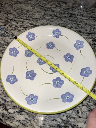 Pfaltzgraff Gillian Chop Serving Plate 14" Lilac Floral Prairie Cottage Core Vtg - Picture 3 of 7