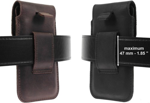 Flap Ric En Cuir Véritable Étui Vertical Pour IPhone - Imagen 3 de 12
