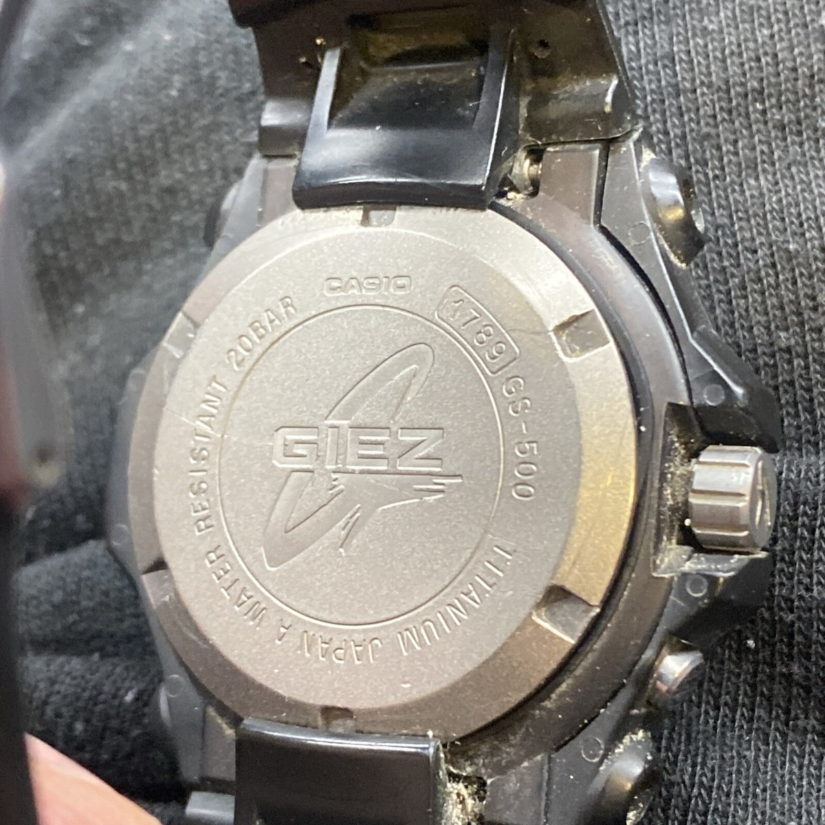 Casio G-Shock Giez Gs-500 1789 Titanium Watch For Parts/repair 
