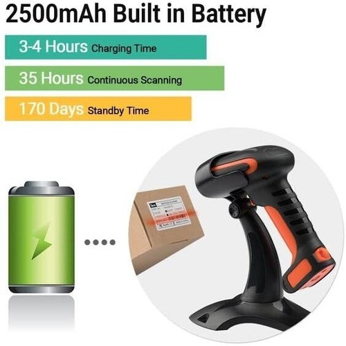 Tera Pro Industrial Wireless Barcode Scanner 2D QR 1D 2.4G Wireless Bluetooth - Picture 12 of 17