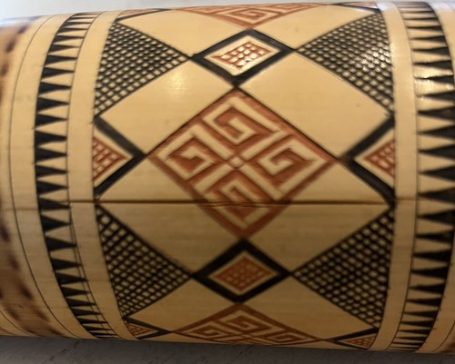 Antique Wooden Storage Tube for Maps & Documents - Picture 3 of 7