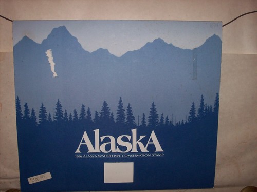 ALASKA #2 1986 STATE DUCK STAMP AND PRINT, MEDALLION EDITION BY JAMES MEGER - Picture 4 of 5