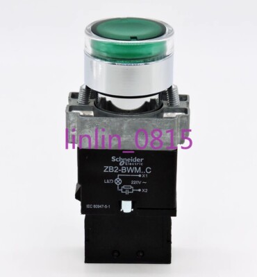 1Pcs New green button ZB2-BWM C ZB2-BE101C 220V | eBay