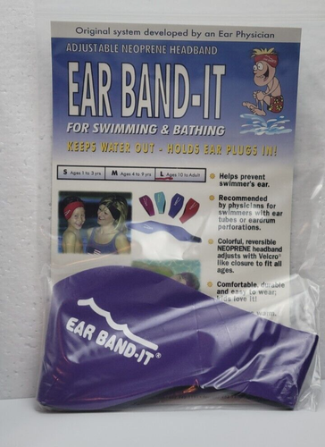 2 Swimming Headbands for Kids Ear Covers for Swimming Hold Earplugs In NOS READ - Picture 4 of 9