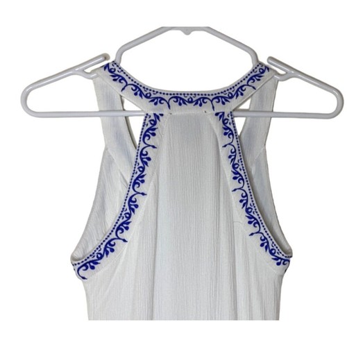 Romeo + Juliet Couture Maxikleid weiß & blau bestickt XS - Bild 5 von 9
